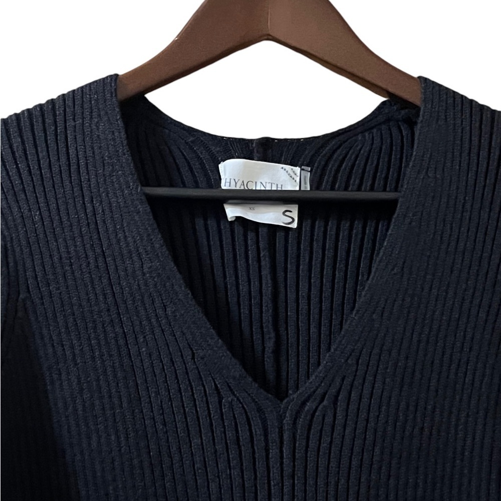 Tuckernuck Dress Hyacinth House Brigid‎ Ribbed Knit Sweater Midi Sz XS - Picture 7 of 12